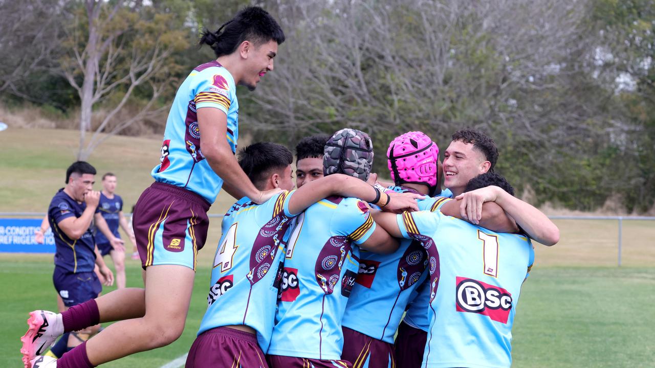 , Keebra park (Light) VÃ&#149;s Mabel Park (Dark), at the Langer Trophy rugby league semi-finals, Nundah, Wednesday 7th August – Photo Steve Pohlner