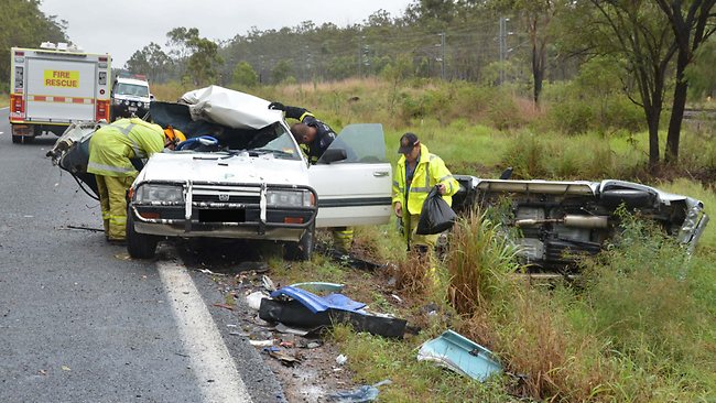 Third crash on 7km stretch of Bruce Highway at Mt Larcom within hours ...