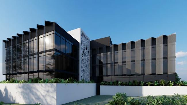 Artist impression of a proposed five-storey office building planed for Lawson Street, Southport