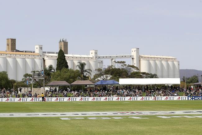 The AFL ‘s pre-season show rolled into Port Pirie for the Crows v Port Adelaide game at Memorial Oval. Picture SARAH REED