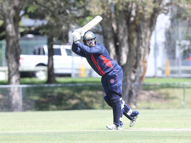 Aaron Densley at the crease for Surfers Paradise last season. Picture by Richard Gosling