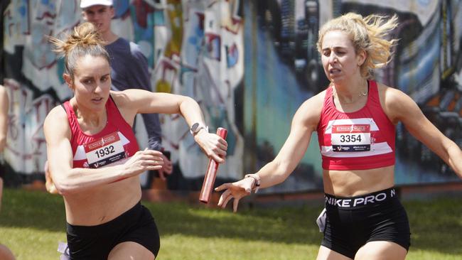 Deb Bruce and Jessica Coyne (Sth Melbourne). Picture: Valeriu Campan