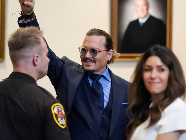 Johnny Depp was found to have been defamed by Amber Heard after a stunning five-week trial in Virginia. Picture: Steve Helber / AFP