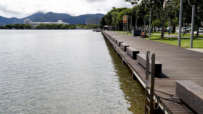 Police were called to multiple people fighting at the Cairns Esplanade. Picture: Stewart McLean