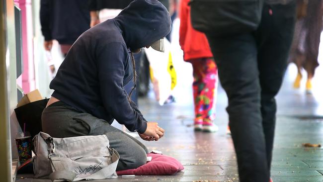 The excursion would see students learn about homelessness in Melbourne’s CBD. Picture: David Caird