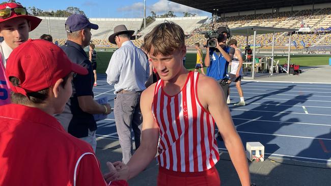 Dakota Stewart of IGS delighted after his rousing win.