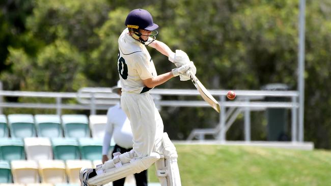 Villanova College batsman Zac JoyceAIC First XI cricket between Villanova College and St Edmund's CollegeSaturday February 25, 2022. Picture, John Gass