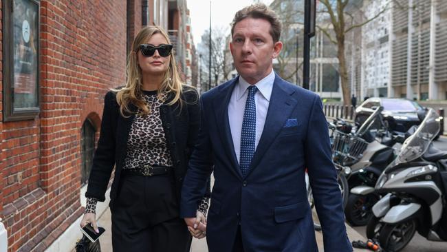 Nick Candy and Holly Vallance arrive for the launch of Popular Conservatism, in London. Picture:: Hollie Adams/Bloomberg via Getty Images