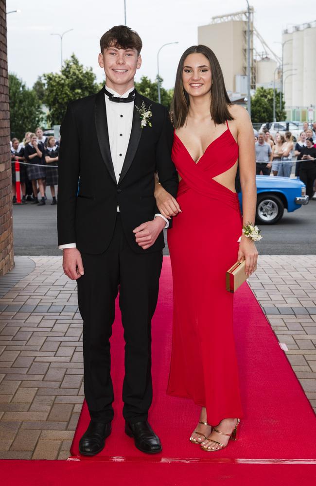 Max Durkin and Mali Brennan at Toowoomba Grammar School formal at Rumours International, Wednesday, November 15, 2023. Picture: Kevin Farmer