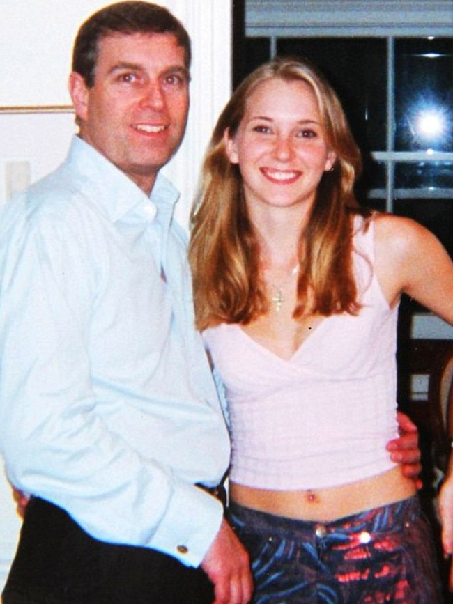 Prince Andrew and Virginia Roberts, then 17, in 2001.