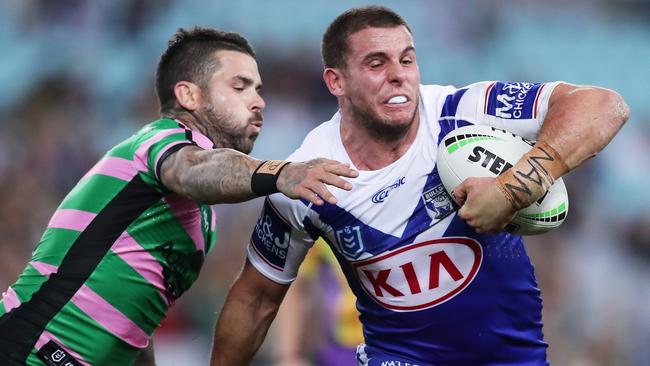 Bulldogs back-rower Adam Elliott is keen to work with new coach Trent Barrett next season. Picture: Getty Images