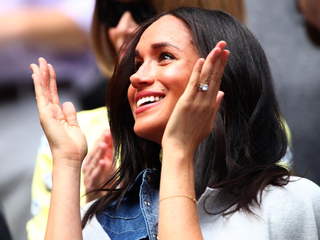 Meghan, Duchess of Sussex, attends Serena Williams’ singles final against Bianca Andreescu at the 2019 US Open. (Photo by Clive Brunskill/Getty Images)