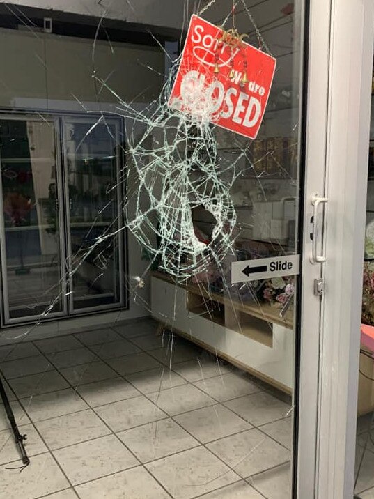 J'adore florist and gift shop in Earlville has been vandalised twice in three months. Picture: Facebook