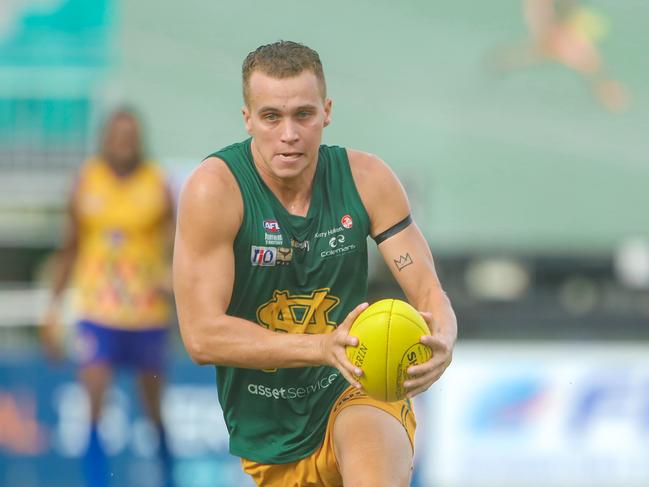 Shaun Edwards during the NTFL's Round 18 match, St Mary's v Wanderers at TIO Stadium.Picture Glenn Campbell