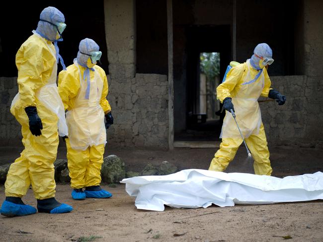 Anxiety ... ‘exposure’ was declared the year’s word of the year at Dictionary.com during a time of tragedy and fear due to Ebola. Picture: AFP/Kenzo Tribouillard