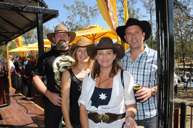Shane Arthur, Julie Currel, Therese Currell and Justin Currel. Picture: Craig Warhurst