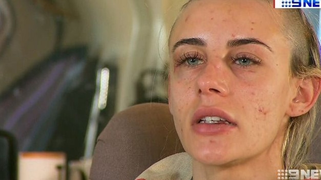 Cheyane Lubec claimed half her hair was shaved off. Picture: 9 News