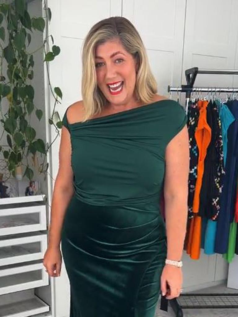 Nat Angel tries on clothes to give her followers an idea of how they fit real women’s bodie