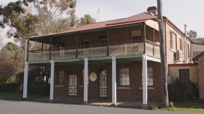 Edwina Bartholomew and her husband Neil Varcoe are renovating an old pub in the NSW town of Carcoar. Picture: Facebook