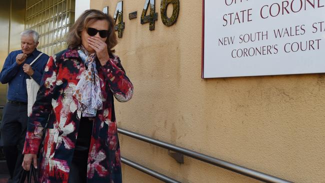 Serge and Vera Oreshkin, the parents of MH17 victim Victor, 29, leave the Glebe Coroner’s Court in Sydney.