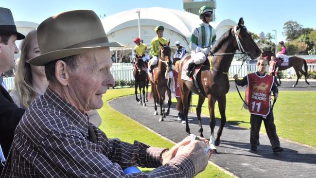Norm “Whopper” Stephens will try and jag a winner at Eagle Farm on Saturday with Ringo’s A Rockstar.