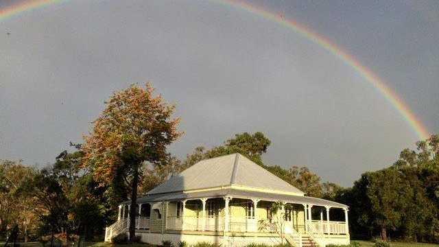 PICTURE PERFECT: Troy Nothdurft and Phillip Coleman's renovated farmhouse in Ropeley, where they plan to retire. Picture: Contributed