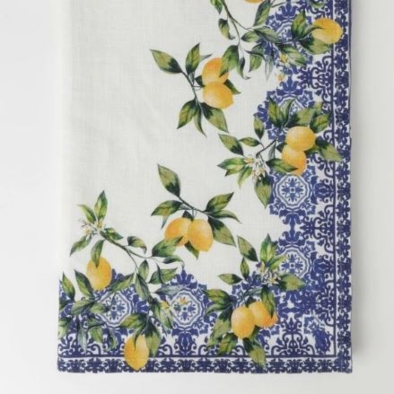 Heritage Lemon Printed Tablecloth