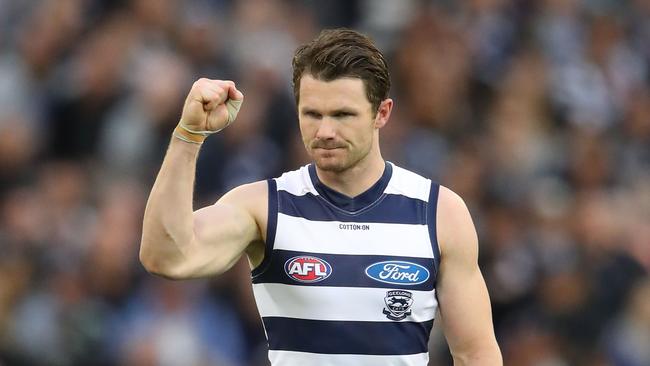 Brownlow Medallist Patrick Dangerfield in action for Geelong. Picture: Scott Barbour/AFL Media/Getty Images