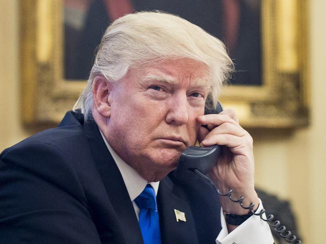 US President Donald Trump’s phone call with Malcolm Turnbull rocked the US/Australian relationship. Picture: Pete Marovich/CNP