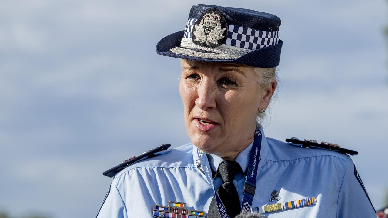 QLD Police Commissioner Katarina Carroll talking to the media  as Queensland police enforce the QLD state border closer  due to Coronavirus (COVID-19).   Picture: Jerad Williams