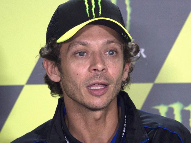 Rossi recovered from the scare to finish fifth.