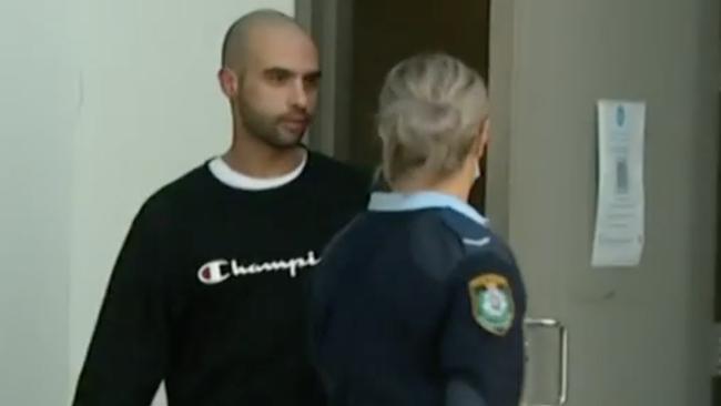 Anthony Pinna leaving Liverpool Police Station. Picture: Seven News