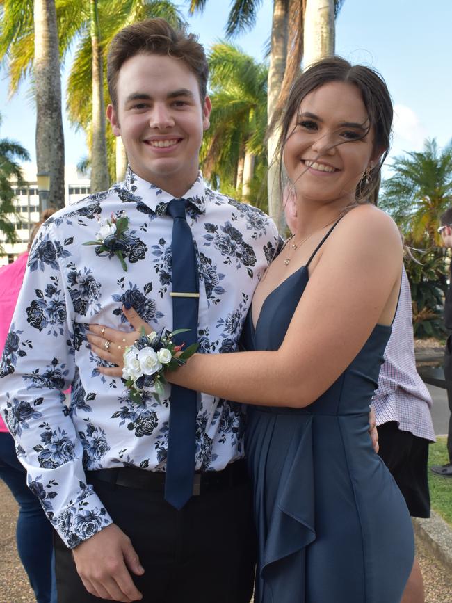 Clay Bradford and Jade Hamill at the Sarina State High School formal at the MECC, Mackay, on Thursday November 19. Picture: Zizi Averill