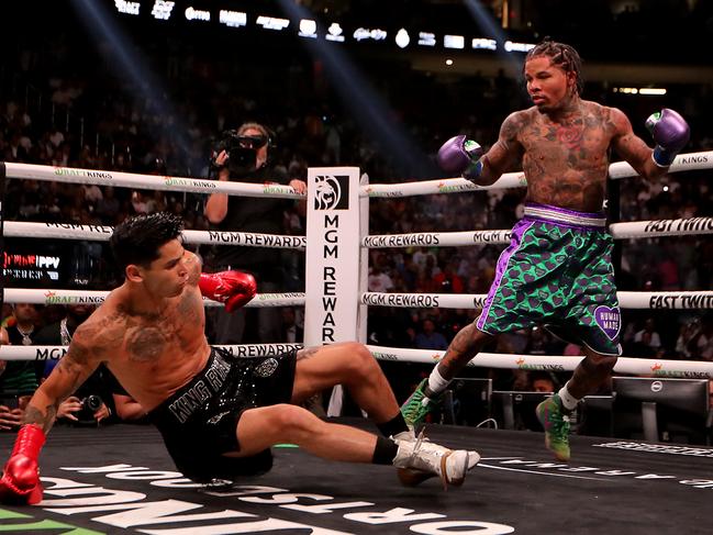 Fourteen months after his stunning win over Ryan Garcia, Gervonta Davis is back in the ring this weekend. Picture: Luis Sinco / Los Angeles Times via Getty Images