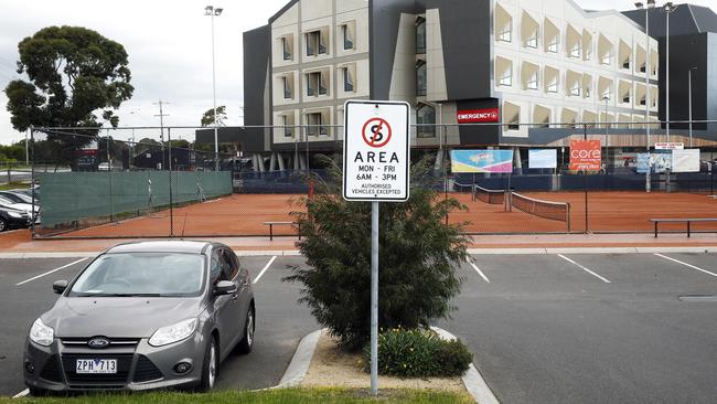 Frankston hospital staff can't get parks and are being fined. They are upset about the recent changes by Frankston city council. All day parking in surrounding streets has been changed to three hours only. Picture: Paul Loughnan