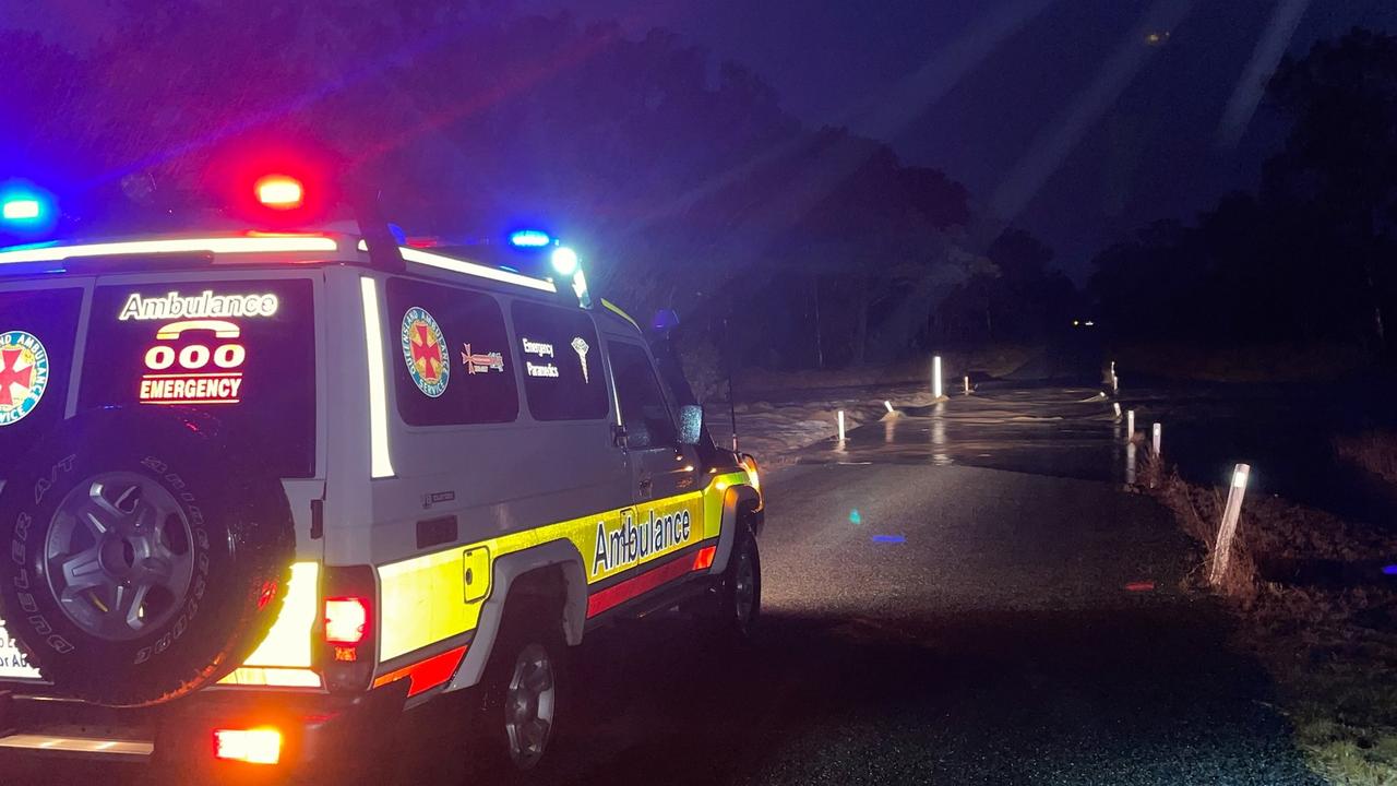 Emergency crews work to free man after vehicle falls down Gold Coast ...