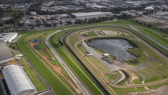 Aerial view of Rosehill Racecourse. Picture: Getty Images