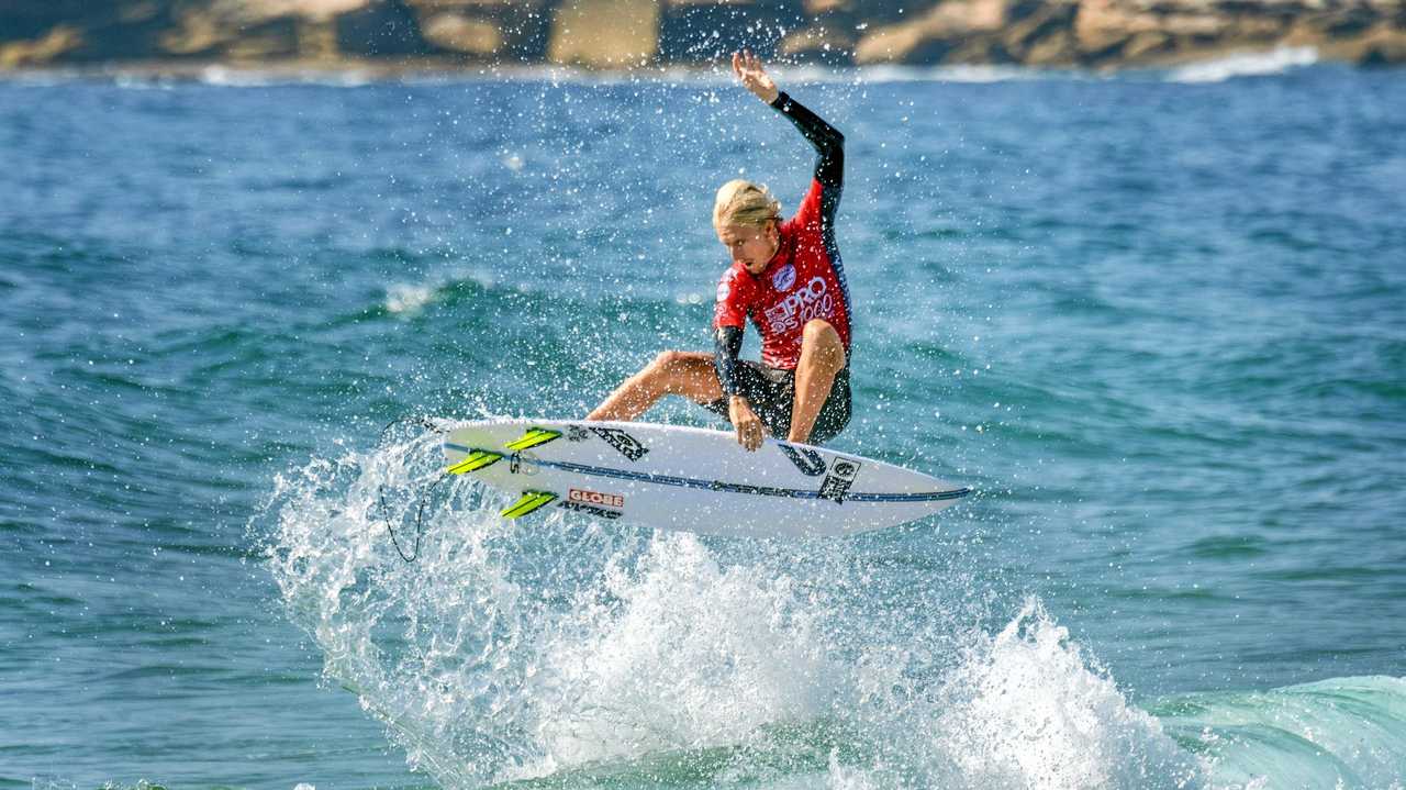 Chris Zaffis in the quarterfinals at the 2019 Carve Pro. Picture: Ethan Smith