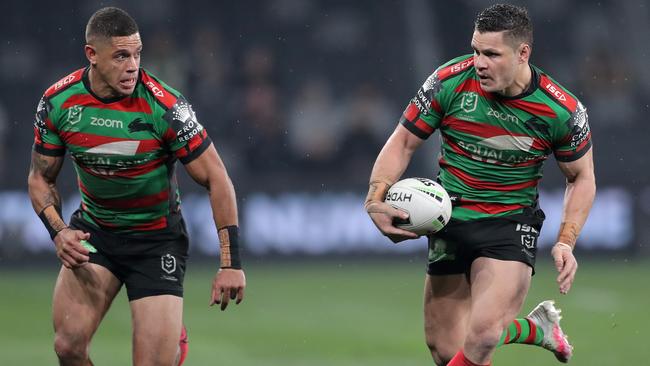 James Roberts (pictured right) looks to have played his final game as a Rabbitoh. Picture: Matt King/Getty Images