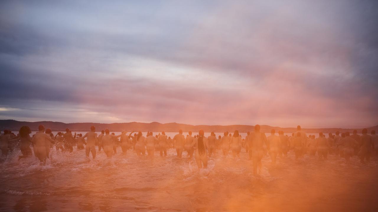 Nude Solstice Swim, Dark Mofo 2023. Picture: Remi Chauvin