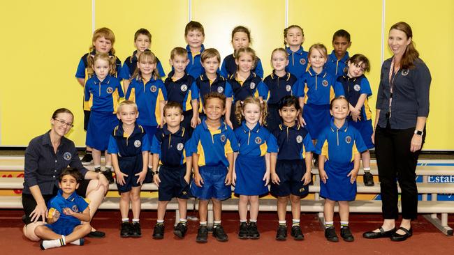 St Annes Sarina Prep Back Row: Xavier Mott, Jack Borg, Cullan Krueger, Julianna Day, Gracie Hazel, Lui Budby Middle Row: Evelyn Murphy, Mackenzie Fewin, Lachlan Marsh, Taj Kersnovske, Taytum Crichton, Summer Paton, Amelia Tedman, Olivia Thomson, Mrs Dunn Front Row: Mrs Kier, Jaxon Curr, Bentley Henderson, Brayden Green, Sonny Tapim, Isla Murphy, Aaliyah Kumar, Emmity Smallhorn Picture: Michaela Harlow