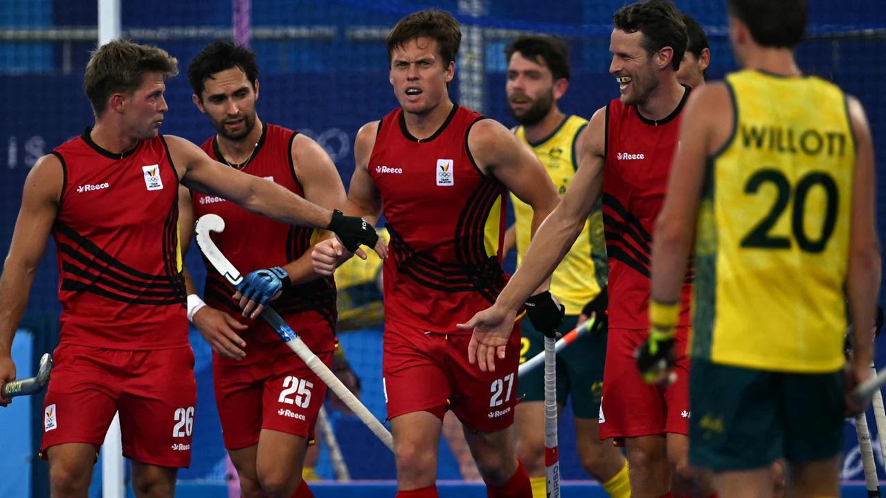 Tom Boon was all class as Belgium thrashed the Kookaburras. Picture: AFP