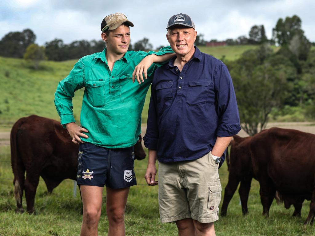 Peter Dutton tries to spend as much time at his Queensland home as possible. Picture: Zak Simmonds