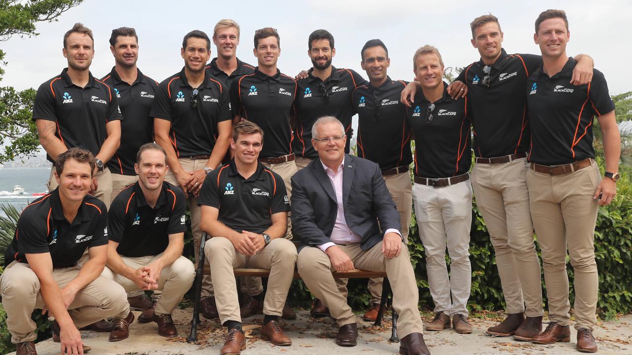 And here he is with the New Zealand team. Picture: Richard Dobson