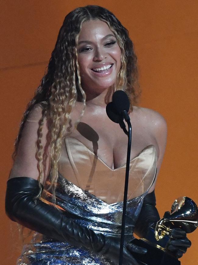 US musician Beyonce at the 65th Annual Grammy Awards. Picture: Valerie Macon/AFP