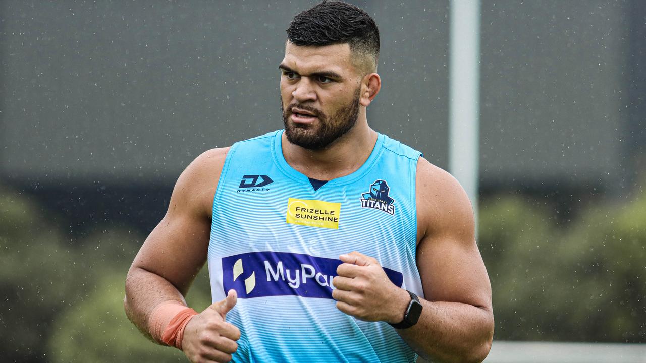 NRL 2022: Gold Coast Titans, David Fifita, fit, muscle, starting, round  one, photos, training