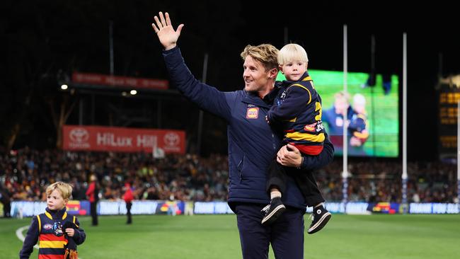 Sloane is no stranger to the media, having previously held roles with Channel 7 and FIVEaa. Picture: James Elsby/AFL Photos via Getty Images