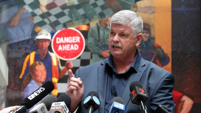 RTBU NSW Secretary Alex Claassens hits out at the Sydney Metro Picture: James Croucher