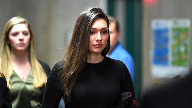 Jessica Mann arrives to give evidence last month. Picture: AFP