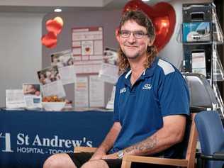 STAYING HEALTHY: James Craig, now 45, has been taking part in St Andrew's Hospital Toowoomba's cardiac rehabilitation program since he had a heart attack at the age of 42. Picture: Matthew Newton